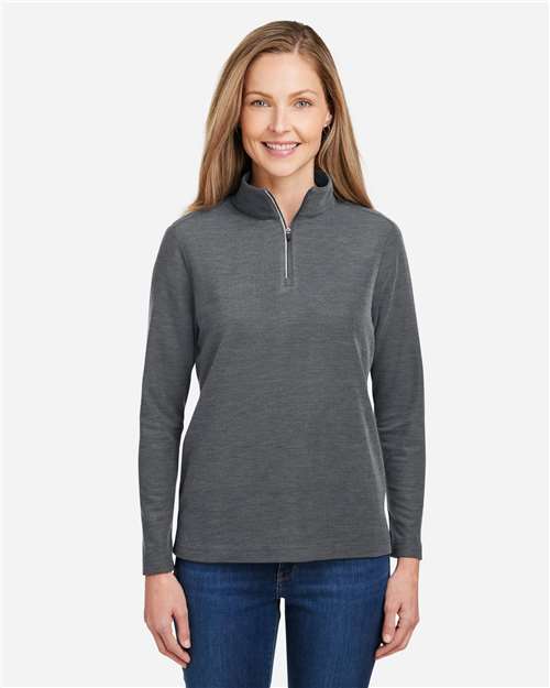 CORE365-CE405W-Women's Fusion ChromaSoft™ Pique Quarter-Zip Pullover - Image 89