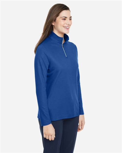 CORE365-CE405W-Women's Fusion ChromaSoft™ Pique Quarter-Zip Pullover - Image 99