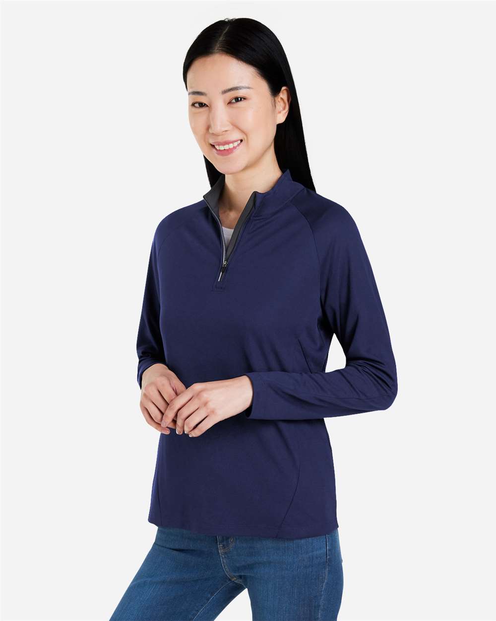 CORE365-CE418W-Women's Origin Performance Pique Quarter-Zip Pullover - Image 18