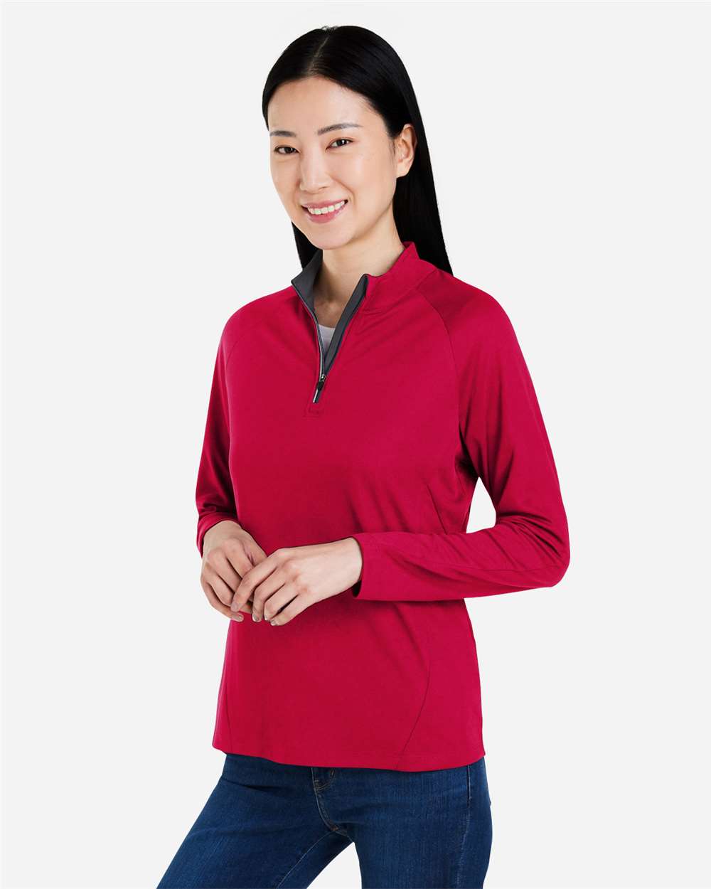 CORE365-CE418W-Women's Origin Performance Pique Quarter-Zip Pullover - Image 24