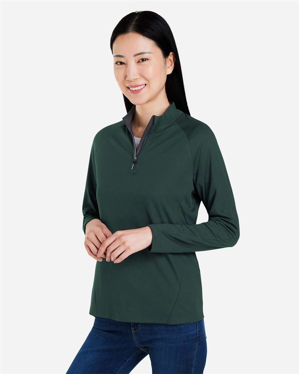 CORE365-CE418W-Women's Origin Performance Pique Quarter-Zip Pullover - Image 30