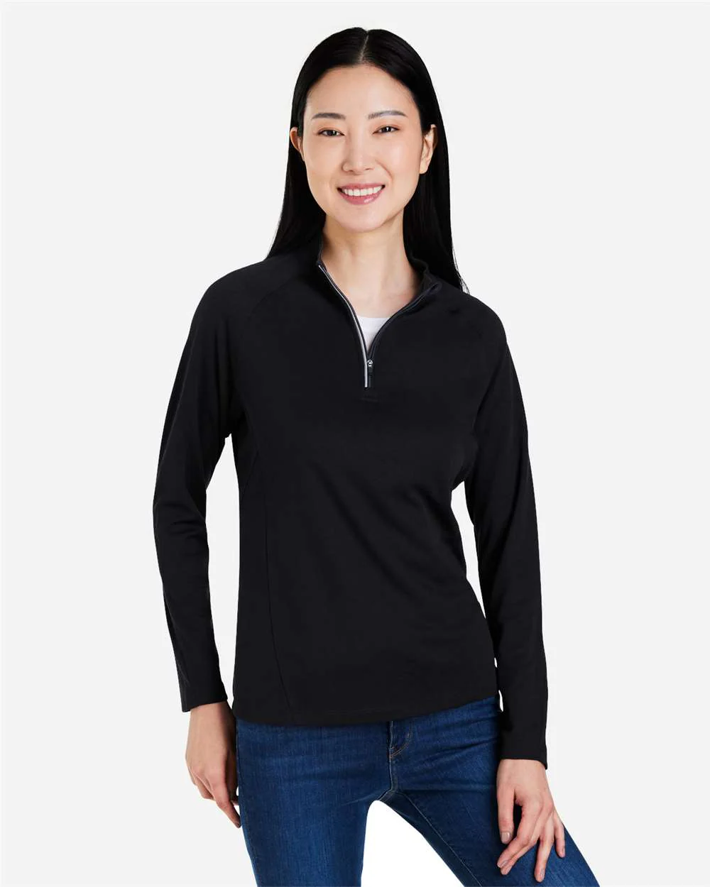 CORE365-CE418W-Women's Origin Performance Pique Quarter-Zip Pullover - Image 4