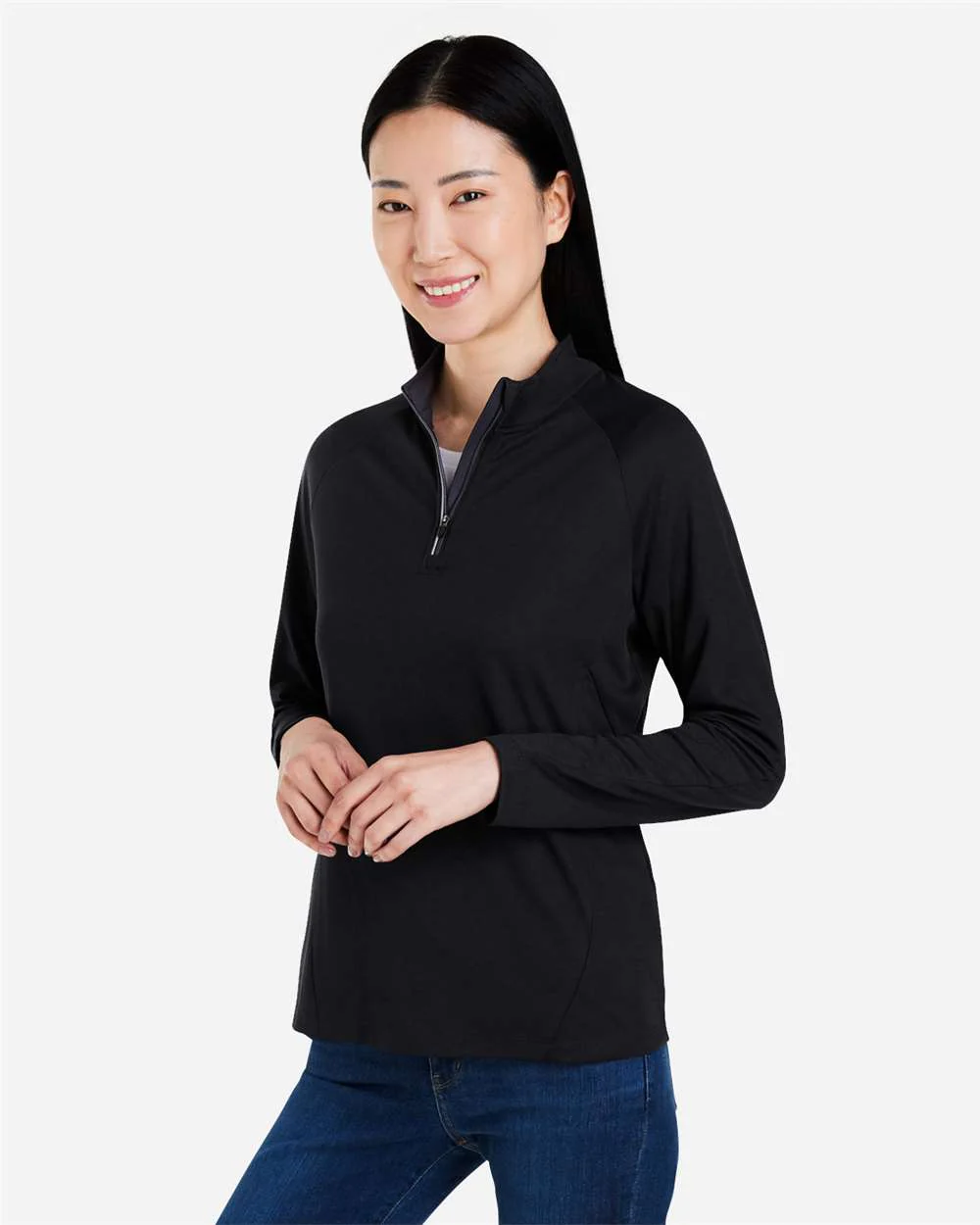 CORE365-CE418W-Women's Origin Performance Pique Quarter-Zip Pullover - Image 5