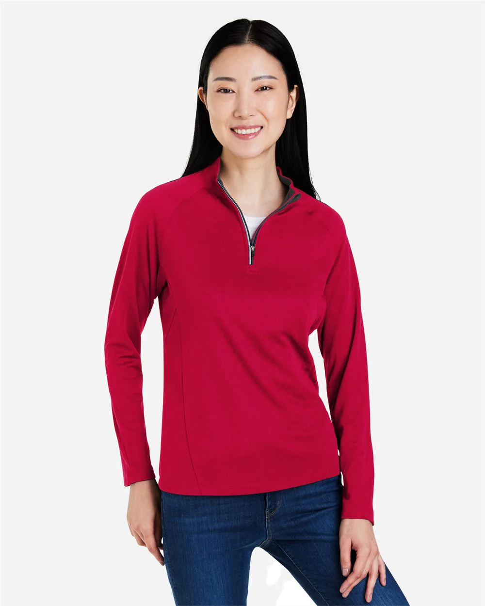 CORE365-CE418W-Women's Origin Performance Pique Quarter-Zip Pullover - Image 7
