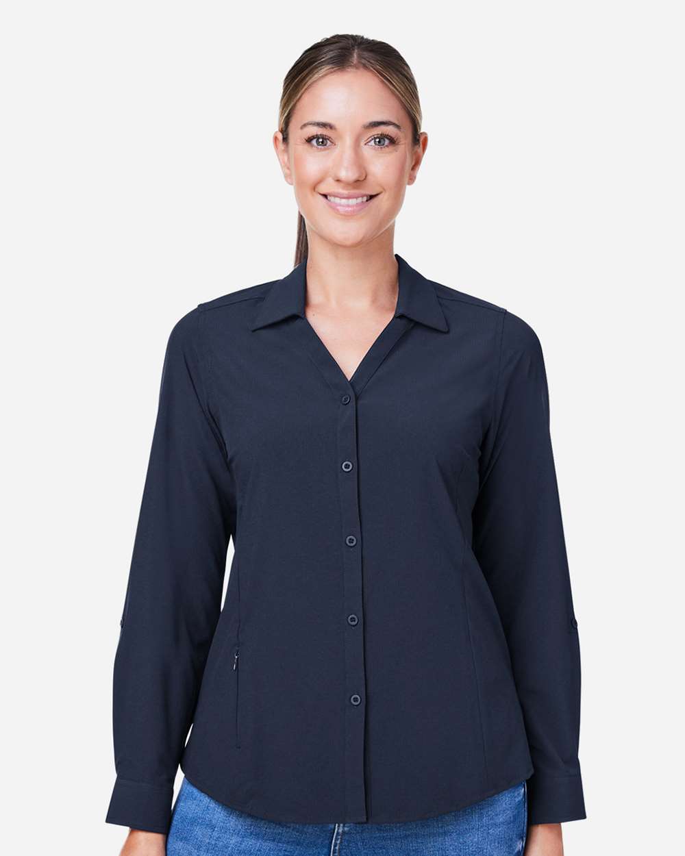 CORE365-CE510LW-Women's Ultra UVP® Long Sleeve Marina Shirt - Image 11