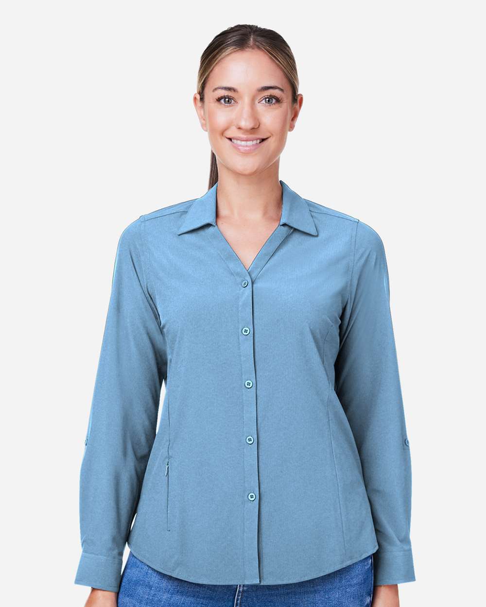 CORE365-CE510LW-Women's Ultra UVP® Long Sleeve Marina Shirt - Image 17