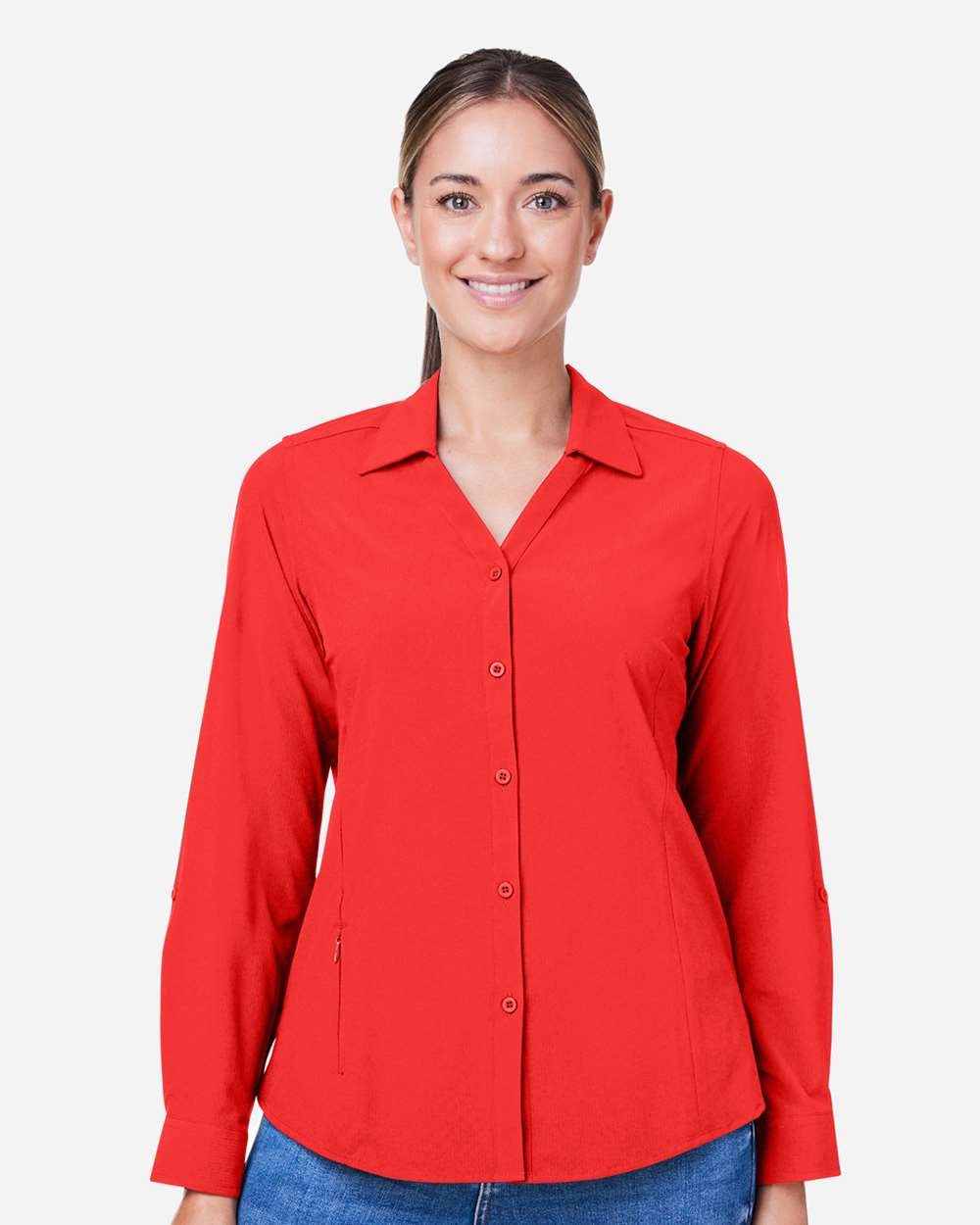 CORE365-CE510LW-Women's Ultra UVP® Long Sleeve Marina Shirt - Image 29