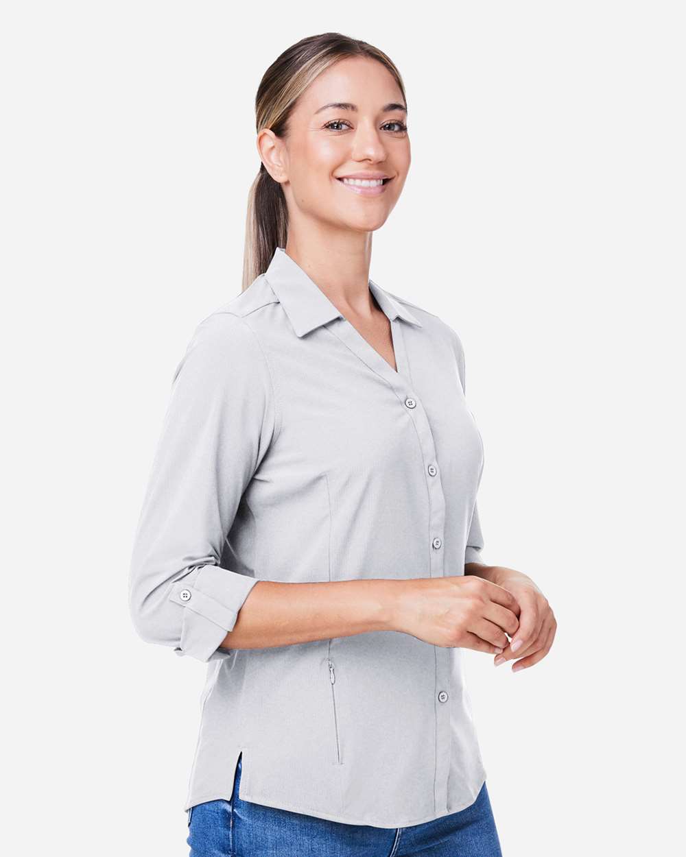 CORE365-CE510LW-Women's Ultra UVP® Long Sleeve Marina Shirt - Image 36