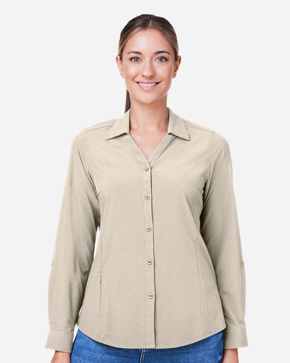 CORE365-CE510LW-Women's Ultra UVP® Long Sleeve Marina Shirt - Image 47