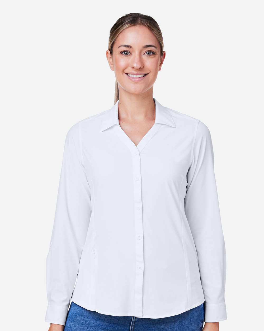 CORE365-CE510LW-Women's Ultra UVP® Long Sleeve Marina Shirt - Image 53