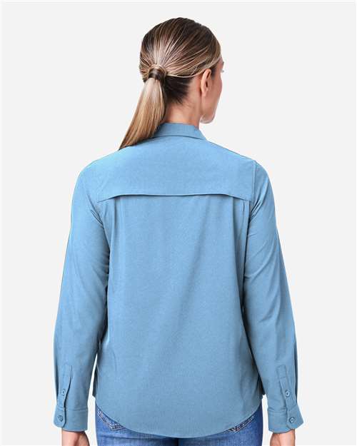 CORE365-CE510LW-Women's Ultra UVP® Long Sleeve Marina Shirt - Image 60