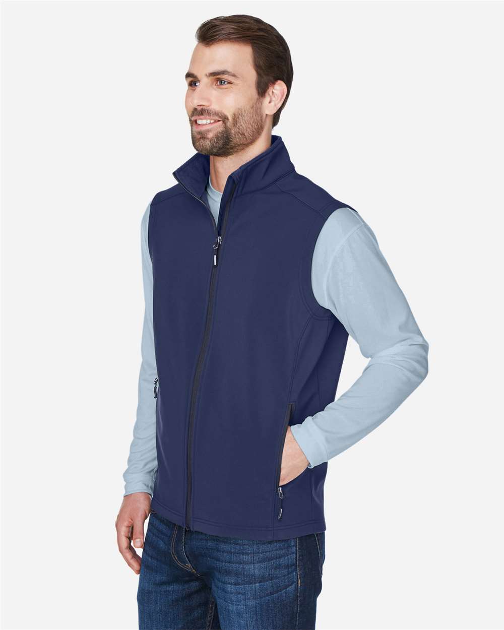 CORE365-CE701-Men's Cruise Two-Layer Fleece Bonded Soft Shell Vest - Image 15