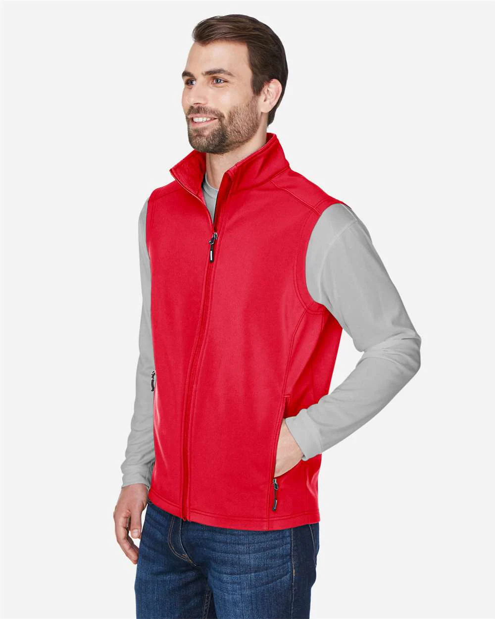 CORE365-CE701-Men's Cruise Two-Layer Fleece Bonded Soft Shell Vest - Image 20