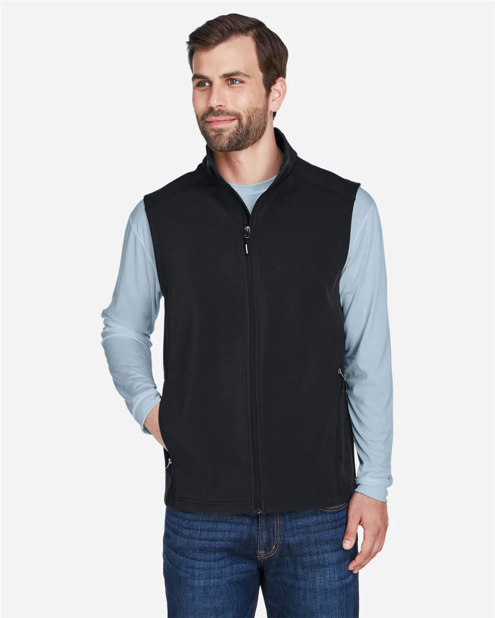 CORE365-CE701-Men's Cruise Two-Layer Fleece Bonded Soft Shell Vest - Image 6