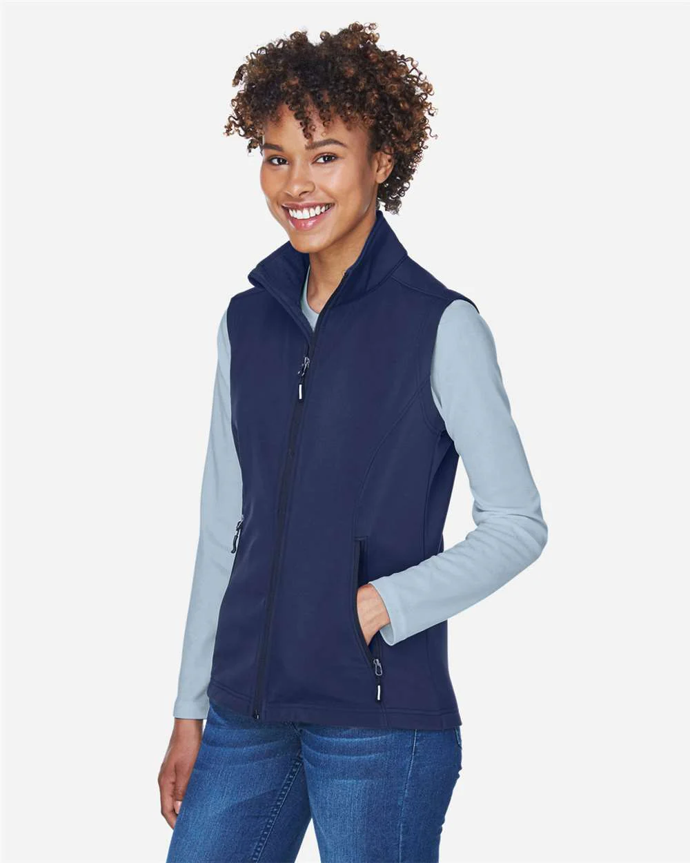 CORE365-CE701W-Women's Cruise Two-Layer Fleece Bonded Soft Shell Vest - Image 15