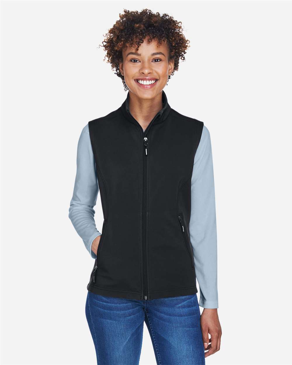 CORE365-CE701W-Women's Cruise Two-Layer Fleece Bonded Soft Shell Vest - Image 3