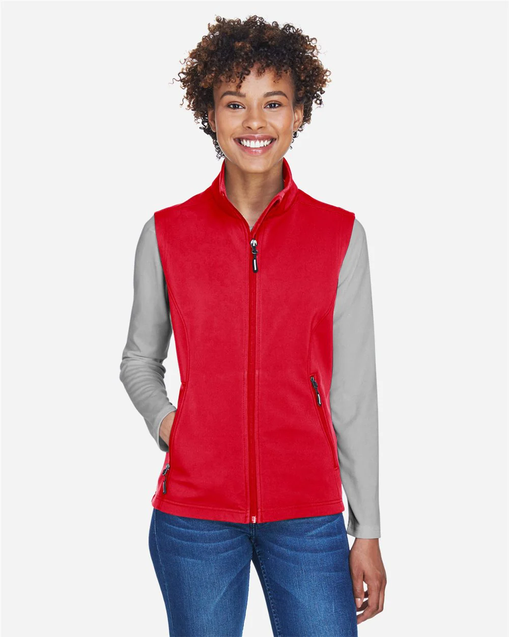 CORE365-CE701W-Women's Cruise Two-Layer Fleece Bonded Soft Shell Vest - Image 6