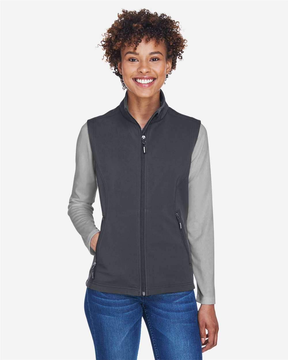 CORE365-CE701W-Women's Cruise Two-Layer Fleece Bonded Soft Shell Vest - Image 9