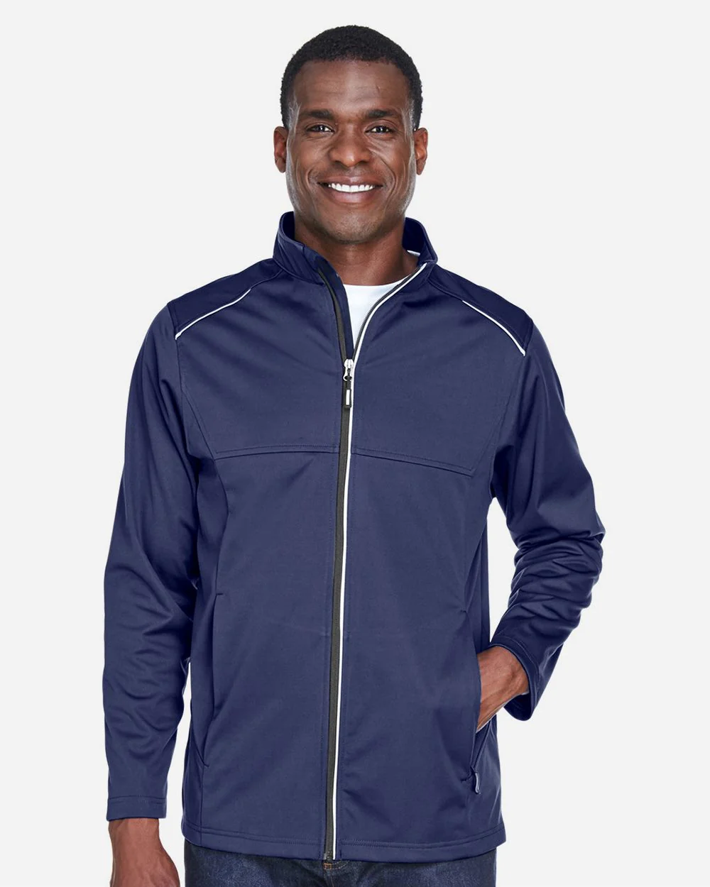CORE365-CE708-Men's Techno Lite Three-Layer Knit Tech-Shell - Image 6