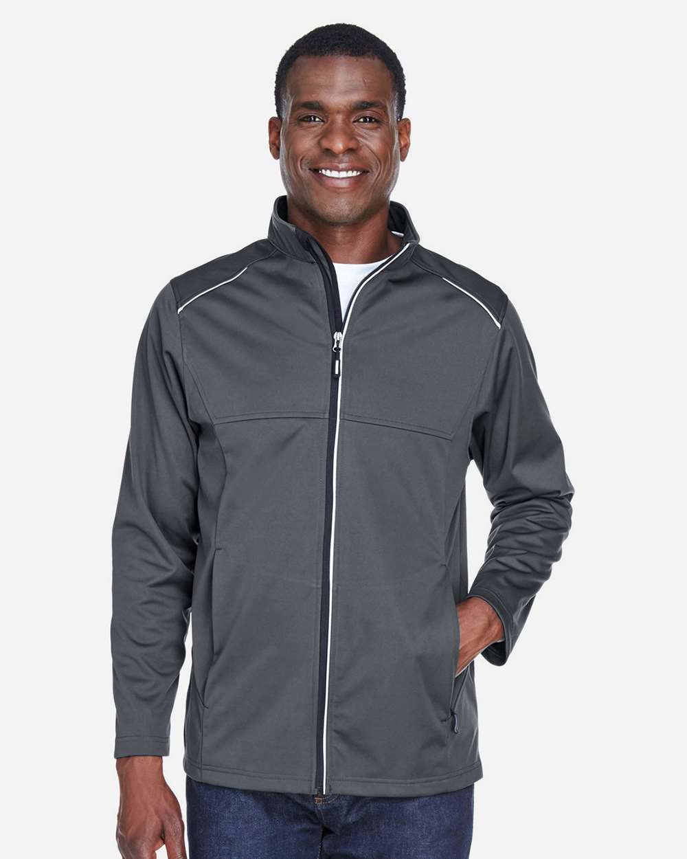CORE365-CE708T-Men's Tall Techno Lite Three-Layer Knit Tech-Shell - Image 9