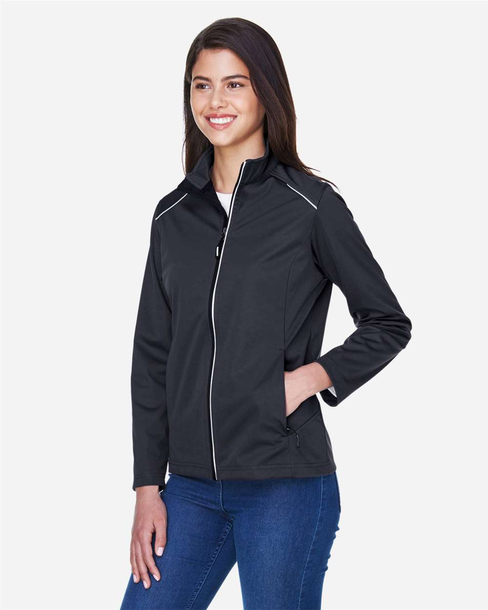 CORE365-CE708W-Women's Techno Lite Three-Layer Knit Tech-Shell - Image 4