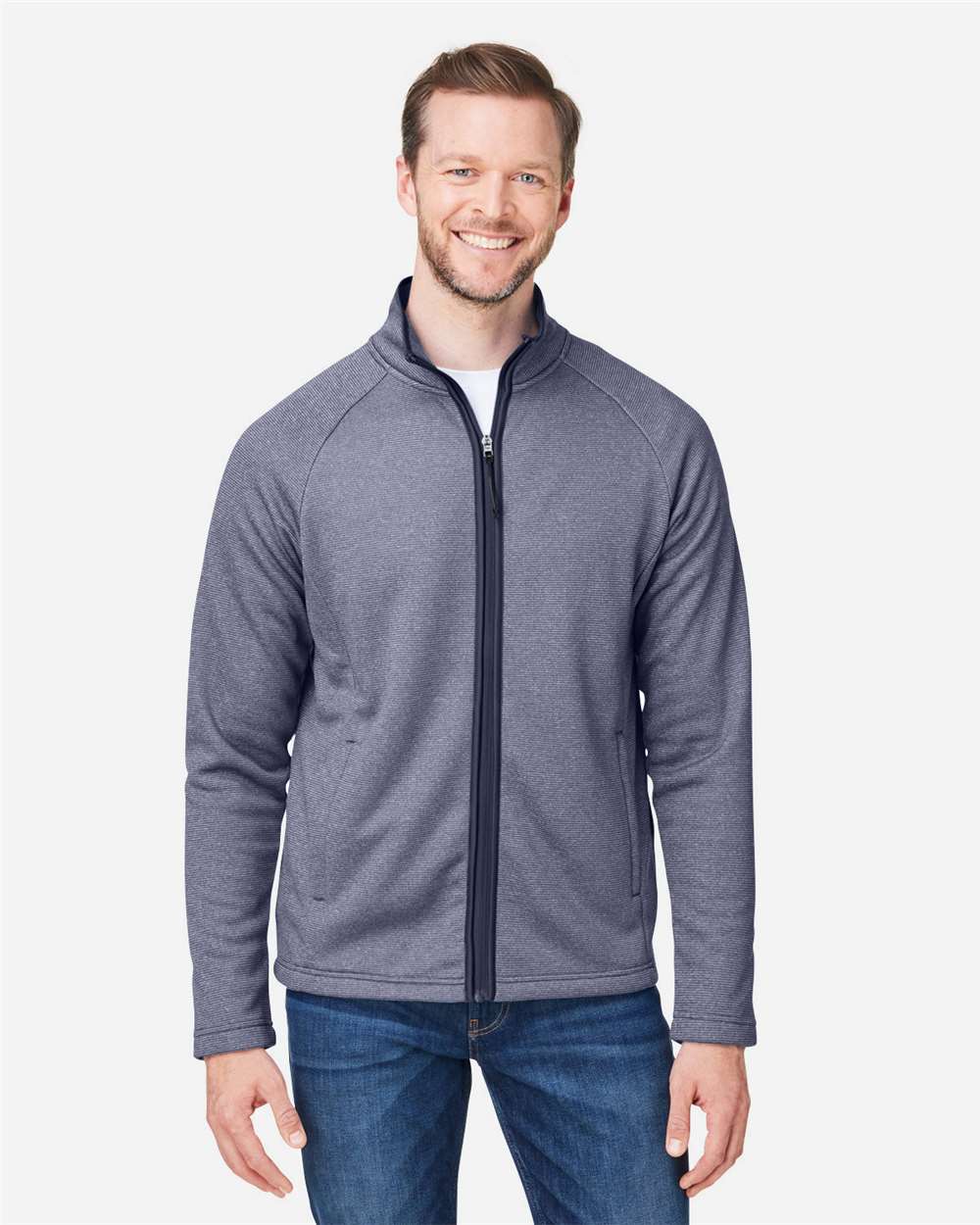 CORE365-CE72-Men's Venture Heathered Stripe Full-Zip - Image 17