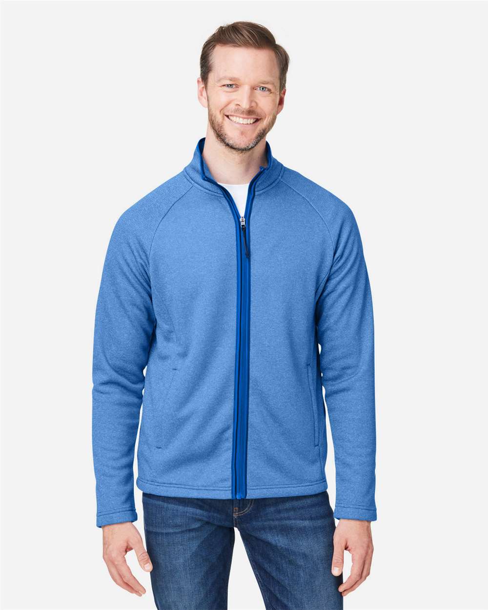 CORE365-CE72-Men's Venture Heathered Stripe Full-Zip - Image 23