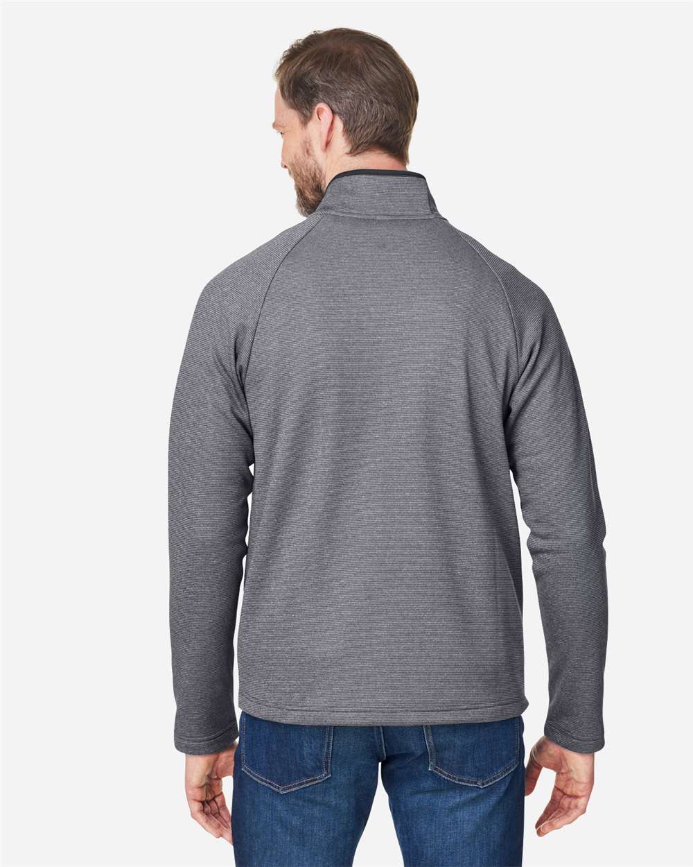 CORE365-CE72-Men's Venture Heathered Stripe Full-Zip - Image 6