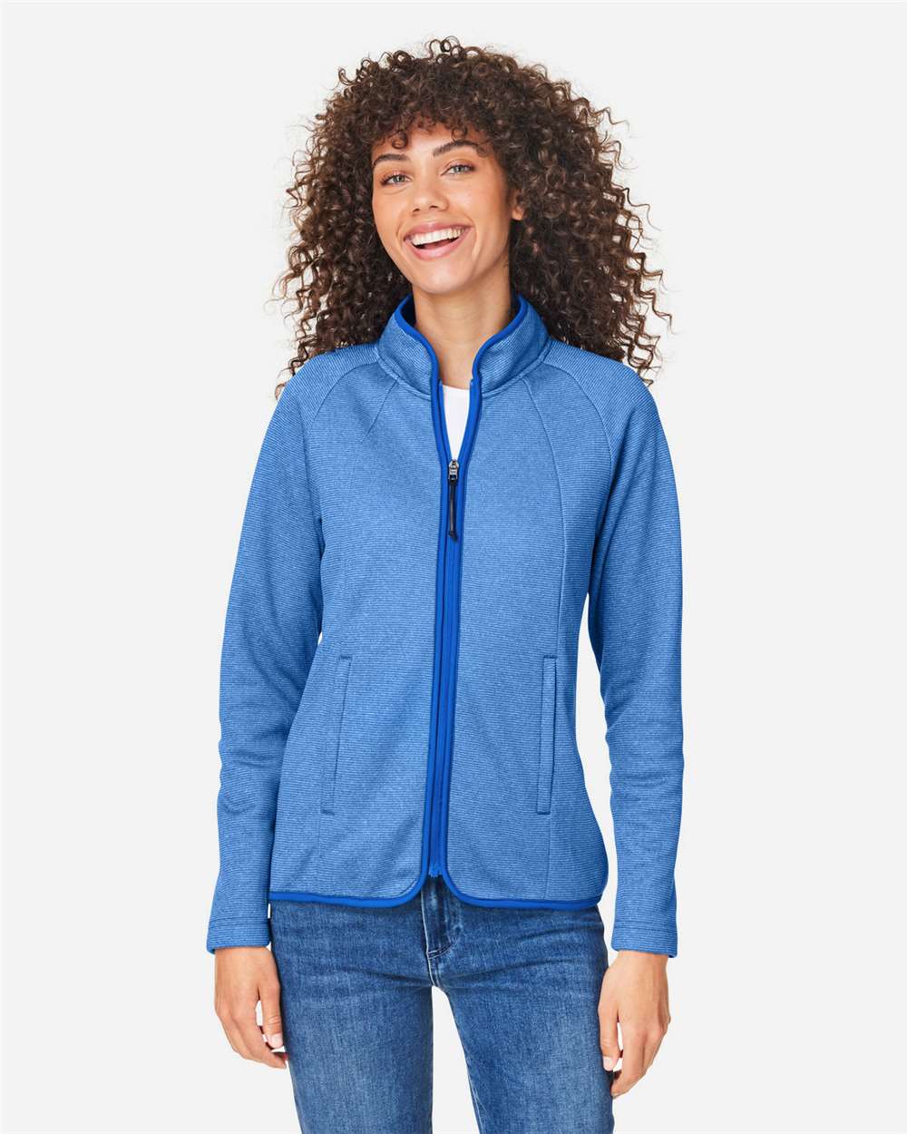 CORE365-CE72W-Women's Venture Heathered Stripe Full-Zip - Image 23