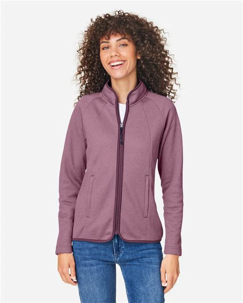 CORE365-CE72W-Women's Venture Heathered Stripe Full-Zip - Image 27