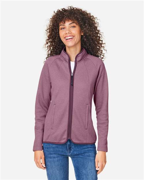 CORE365-CE72W-Women's Venture Heathered Stripe Full-Zip - Image 28