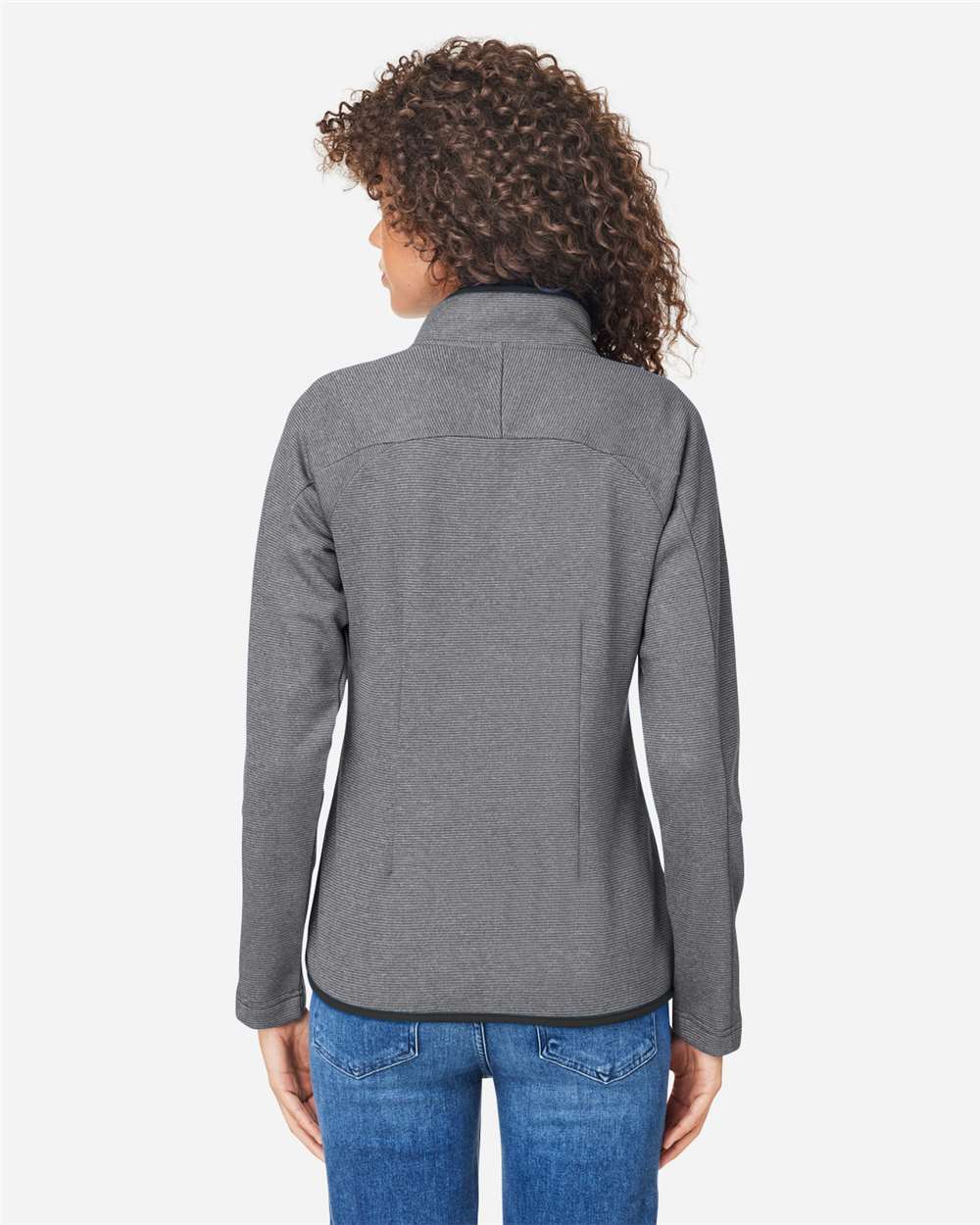 CORE365-CE72W-Women's Venture Heathered Stripe Full-Zip - Image 6