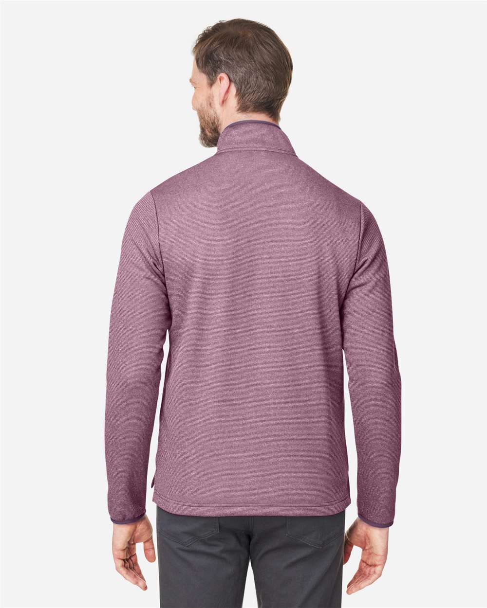 CORE365-CE73-Men's Venture Heathered Stripe Quarter-Zip Pullover - Image 13