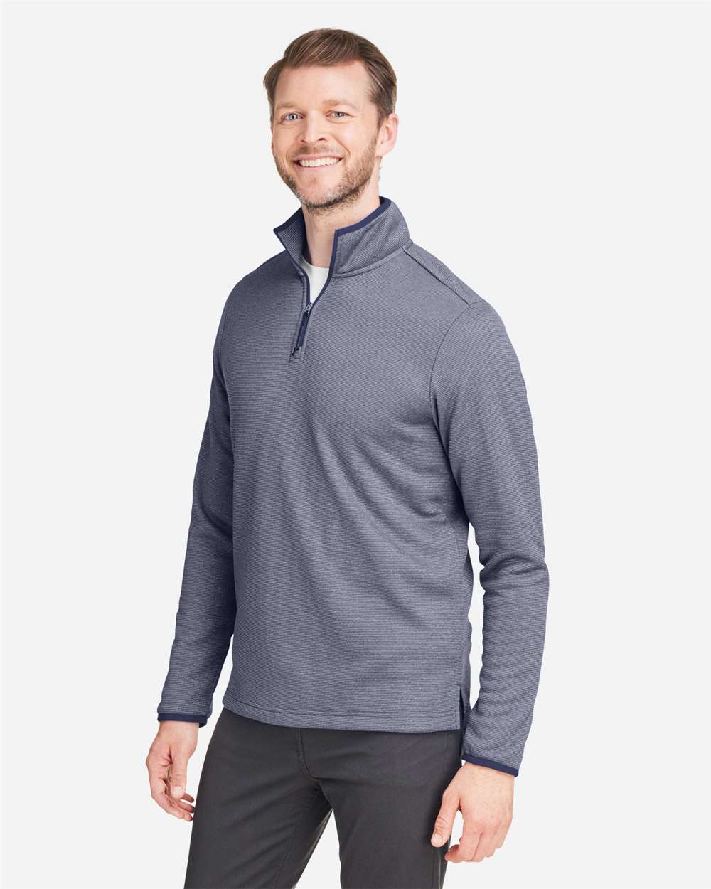CORE365-CE73-Men's Venture Heathered Stripe Quarter-Zip Pullover - Image 18