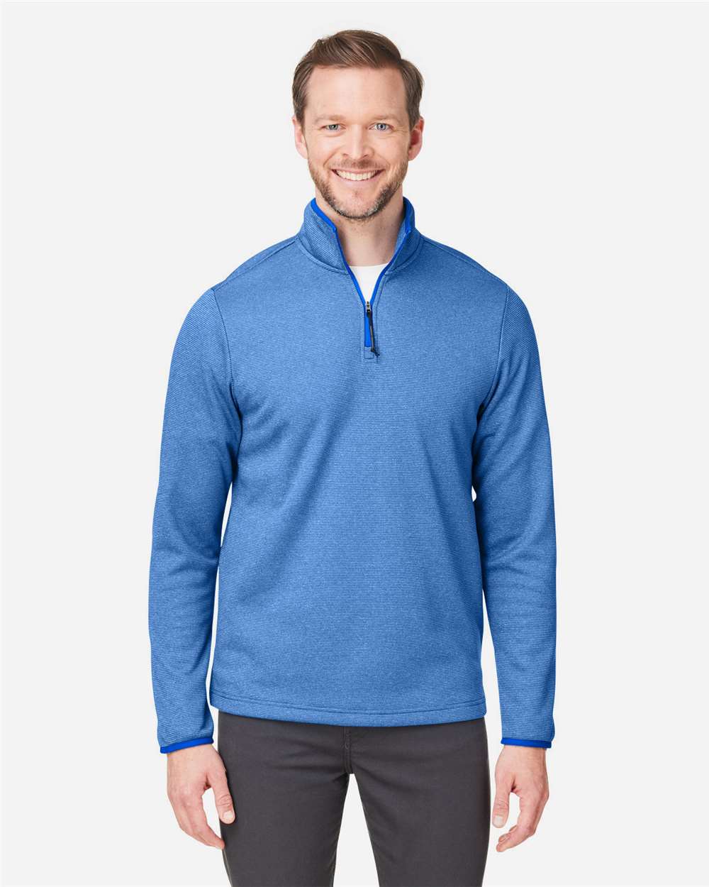 CORE365-CE73-Men's Venture Heathered Stripe Quarter-Zip Pullover - Image 23