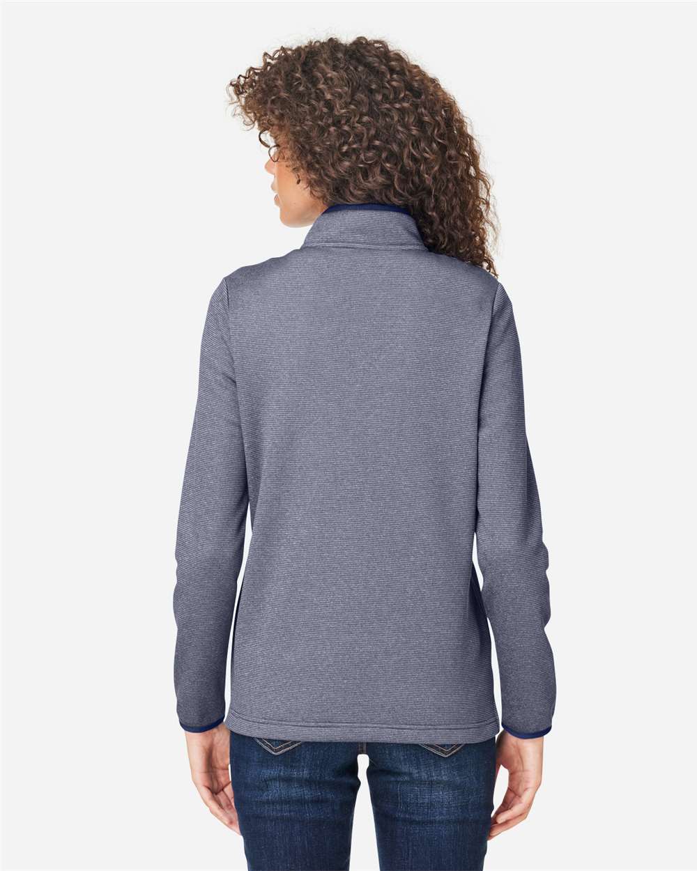 CORE365-CE73W-Women's Venture Heathered Stripe Quarter-Zip Pullover - Image 19