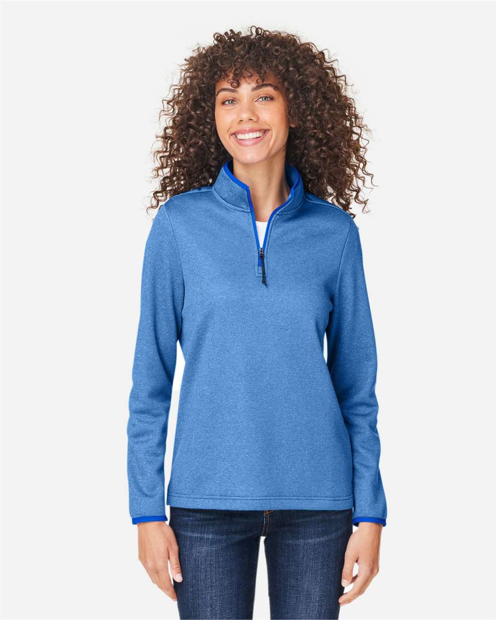 CORE365-CE73W-Women's Venture Heathered Stripe Quarter-Zip Pullover - Image 23