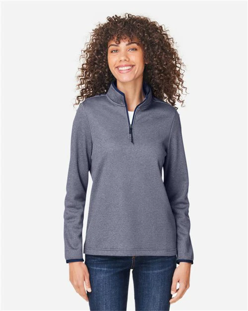 CORE365-CE73W-Women's Venture Heathered Stripe Quarter-Zip Pullover - Image 27