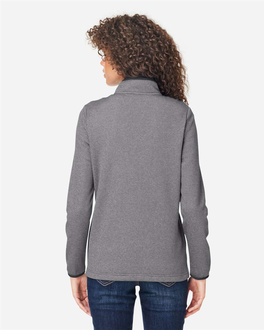 CORE365-CE73W-Women's Venture Heathered Stripe Quarter-Zip Pullover - Image 6