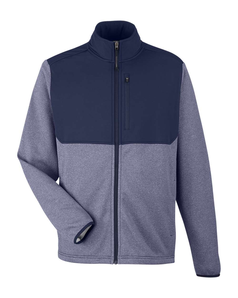 CORE365-CE74-Men's Venture Heathered Stripe Hybrid Jacket - Image 8
