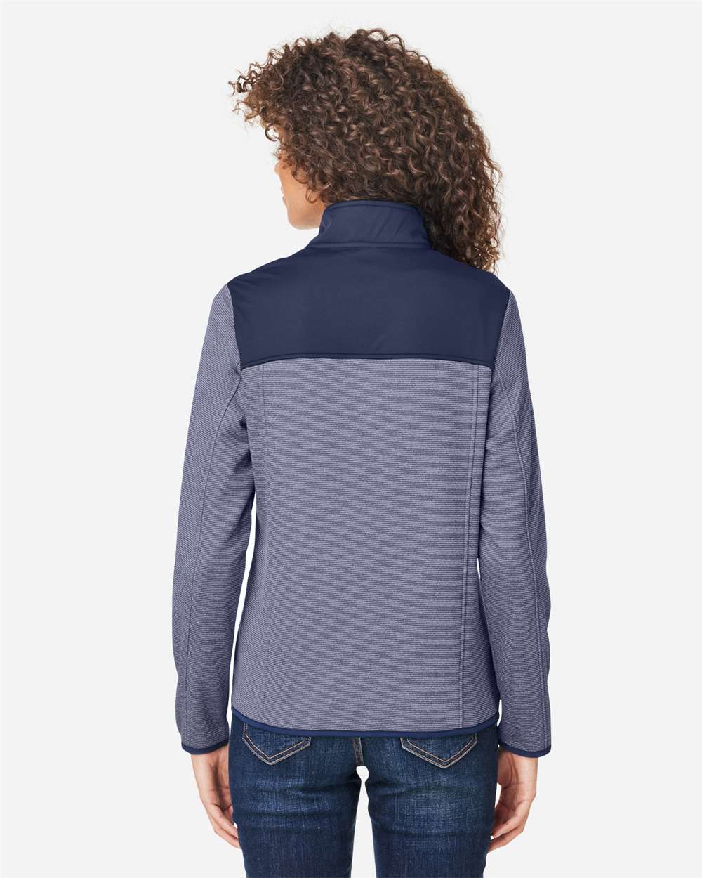 CORE365-CE74W-Women's Venture Heathered Stripe Hybrid Jacket - Image 13