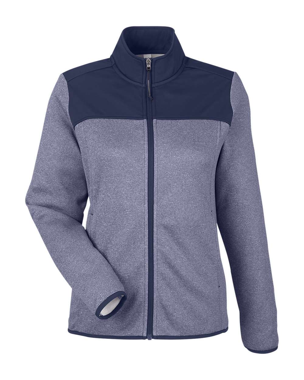 CORE365-CE74W-Women's Venture Heathered Stripe Hybrid Jacket - Image 8