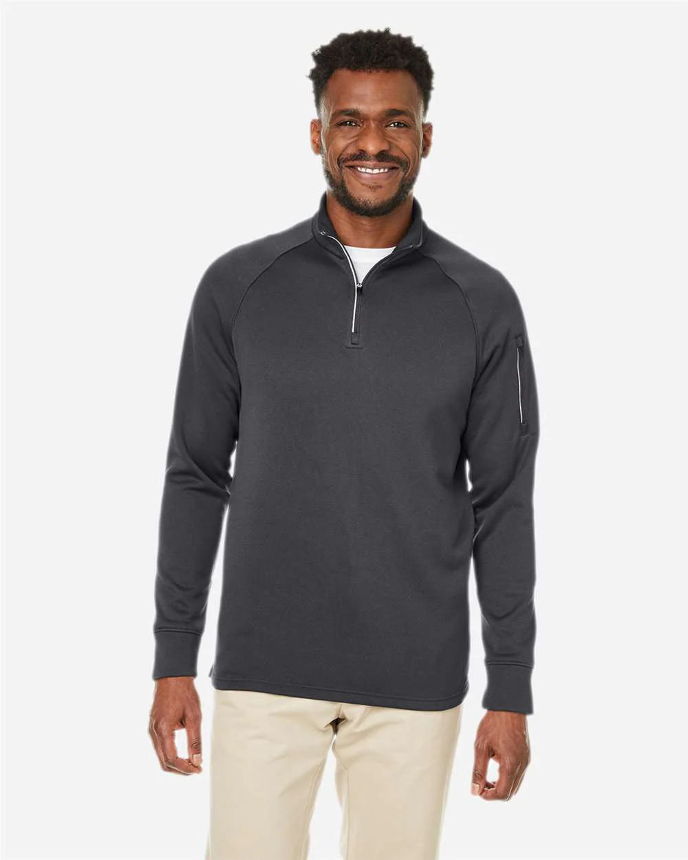 CORE365-CE801-Unisex Fusion ChromaSoft™ Fleece Quarter-Zip Pullover - Image 11