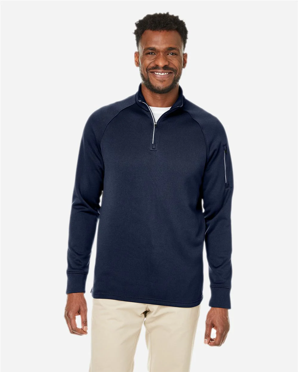 CORE365-CE801-Unisex Fusion ChromaSoft™ Fleece Quarter-Zip Pullover - Image 7