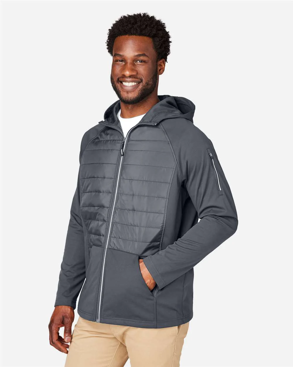CORE365-CE808-Unisex Techno Lite Hybrid Hooded Jacket - Image 10