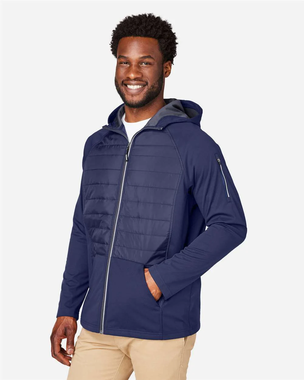 CORE365-CE808-Unisex Techno Lite Hybrid Hooded Jacket - Image 15