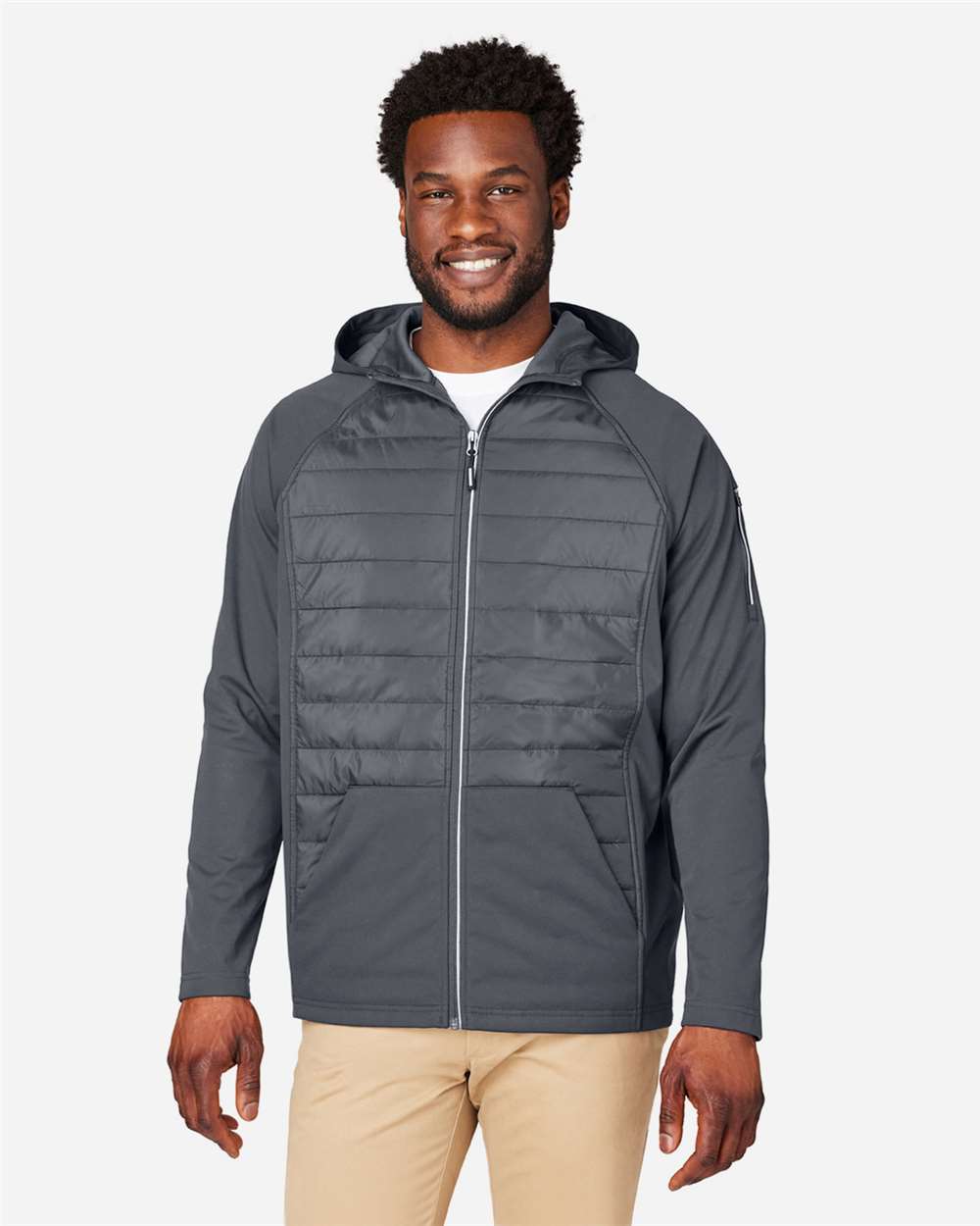 CORE365-CE808-Unisex Techno Lite Hybrid Hooded Jacket - Image 9