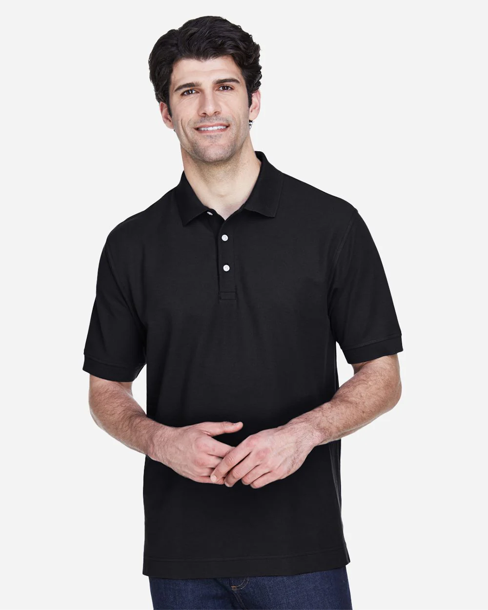 Devon & Jones-D100-Men's Pima Piqué Polo - Image 6