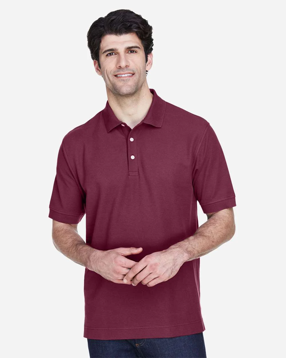 Devon & Jones-D100-Men's Pima Piqué Polo - Image 9