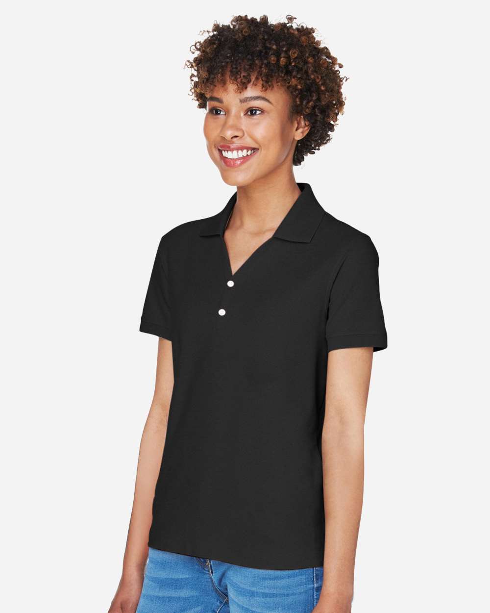 Devon & Jones-D100W-Women's Pima Piqué Polo - Image 4